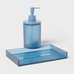 Ribbed Tray Blue - Room Essentials™ -RoomEssentials Sales Store GUEST b28c5bb7 1e03 493f a538 28f6cf278021