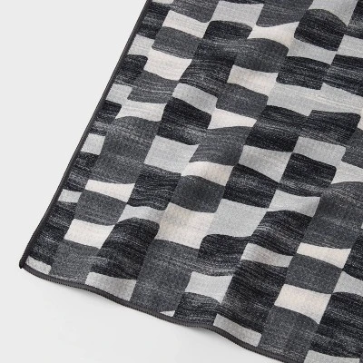 Quick Dry Watercolor Blocks Waffle Towel - Room Essentials™ 2 Quick Dry Watercolor Blocks Waffle Towel - Room Essentials™ - Image 2