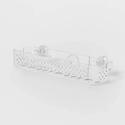 Suction Long Basket Clear - Room Essentials™ 2 Suction Long Basket Clear - Room Essentials™ - Image 2