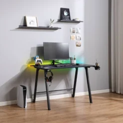 Gaming Dorm Desk With LED Lights And Headphone Holder - Room Essentials™ -RoomEssentials Sales Store GUEST bd44df7f 868d 4ba9 8418 89c759d1abee