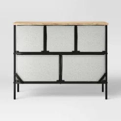 36" Wide Fabric Bin 5 Dresser Black Frame - Room Essentials™ -RoomEssentials Sales Store GUEST be4d80bc 54da 4832 9fc1 f3d8595c47c7