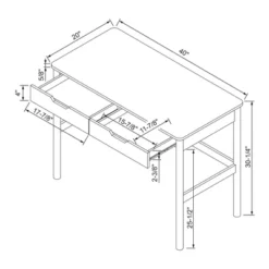 Scandi Desk With Drawers Natural - Room Essentials™ -RoomEssentials Sales Store GUEST beea9f5d 7625 47e1 b872 56b582b72025