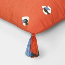 Abstract Dots Embroidered Cotton Square Throw Pillow - Room Essentials™ -RoomEssentials Sales Store GUEST c189501b 665b 484f a7bd 0be577802d41