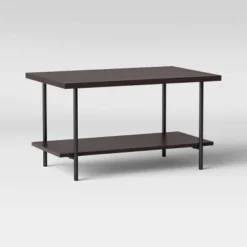 Wood And Metal Coffee Table With Storage Shelf - Room Essentials™ -RoomEssentials Sales Store GUEST c493e6ac d8b2 4fbe 88ce 0923f7849a46