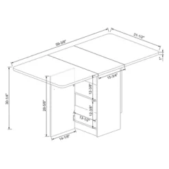 Drop Leaf Dining Table With Storage Shelves White - Room Essentials™ -RoomEssentials Sales Store GUEST c5205c46 2da9 446d 918c ac6411baaf54