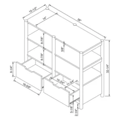 32" Scandi Small Bookcase With Storage Drawers Natural - Room Essentials™ -RoomEssentials Sales Store GUEST c81bf4ba 8756 4022 bc44 9f97d2a17763
