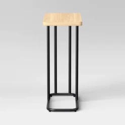 Mixed Material Wood And Metal Rectangle Top C Table Natural Wood - Room Essentials™ -RoomEssentials Sales Store GUEST c9ff1e55 46a8 48a8 a99f fcc015db26ab
