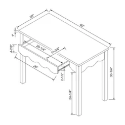 Wavy Writing Desk With Drawer Natural - Room Essentials™ -RoomEssentials Sales Store GUEST d2b9f128 959f 45ff b39c c03bf50c3572