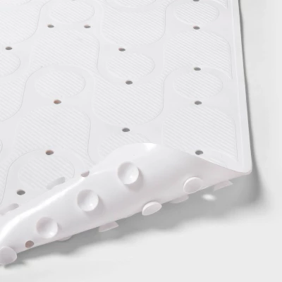 15"x27" Rounded Bath Mat White - Room Essentials™ 3 15"x27" Rounded Bath Mat White - Room Essentials™ - Image 3