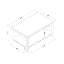 Traditional Coffee Table With Storage Shelf Classic White - Room Essentials™ -RoomEssentials Sales Store GUEST d69965b5 2ae6 4c13 95c5 037966634ea4