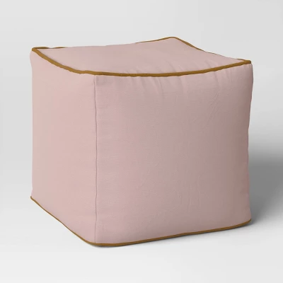 Color Block With Contrast Piping Pouf - Room Essentials™ 6 Color Block With Contrast Piping Pouf - Room Essentials™ - Image 6