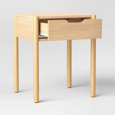 Scandi Nightstand Natural - Room Essentials™ 2 Scandi Nightstand Natural - Room Essentials™ - Image 2
