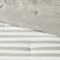 Microfiber Stripe Reversible Comforter - Room Essentials™ -RoomEssentials Sales Store GUEST de944a95 9144 4b7c 89c7 3995d641f09a