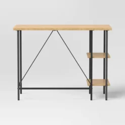 Wood And Metal Desk With Shelves Natural - Room Essentials™ 8 Wood And Metal Desk With Shelves Natural - Room Essentials™ -RoomEssentials Sales Store GUEST e2294df5 04d3 4a7d 85cb d2633222370c