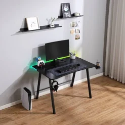 Gaming Dorm Desk With LED Lights And Headphone Holder - Room Essentials™ -RoomEssentials Sales Store GUEST e45b27e3 cb79 412f 9c0c cbe5fe6678e1
