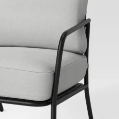 2pc Metal Mesh Outdoor Patio Chairs With Double Cushions, Club Chairs Black - Room Essentials™ -RoomEssentials Sales Store GUEST e78b6241 638a 4296 8ce1 db41e8e3dfb1