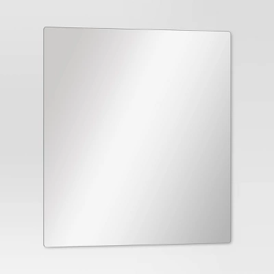 (Set Of 4) 12"x12" Frameless Mirrors Silver - Room Essentials™: Modern Square Wall Mount, No Frame Required 2 (Set Of 4) 12"x12" Frameless Mirrors Silver - Room Essentials™: Modern Square Wall Mount, No Frame Required - Image 2