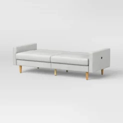 MidCentury Modern 78" Futon Sofa Light Gray - Room Essentials™ -RoomEssentials Sales Store GUEST eac5a871 9de8 4099 b7c0 7b992cd94210