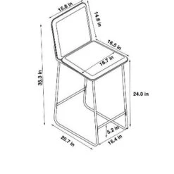 Upholstered Counter Height Barstool With Metal Frame Camel Faux Leather - Room Essentials™: Sledge-Style Legs, Padded Seat 7 Upholstered Counter Height Barstool With Metal Frame Camel Faux Leather - Room Essentials™: Sledge-Style Legs, Padded Seat -RoomEssentials Sales Store GUEST ed9f2b87 ec01 4a53 bdcc 572a2d53871a