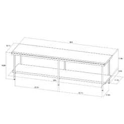 Wood And Metal TV Stand For TVs Up To 60" - Room Essentials™ -RoomEssentials Sales Store GUEST f2ab031b ee97 4ed0 a48d 1bc0bae2773f