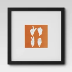 Set Of 9 Gallery Frame Set 10" X 10" Matted To 5" X 5" Black - Room Essentials™ -RoomEssentials Sales Store GUEST f789d878 5fd4 4ad1 974a e96f082d197a