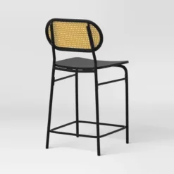 Set Of 2 24" Woven Back Metal Counter Height Barstool Black - Room Essentials™ -RoomEssentials Sales Store GUEST fd1197ca 732d 42a7 8b6e 9c033aa54e97